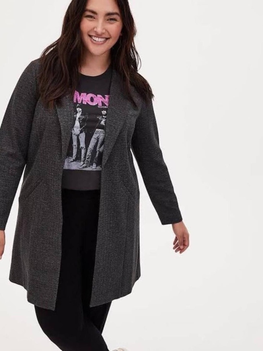 NEW WITH TAGS! Torrid Textured Boyfriend Knit Trench Blazer Jacket 3/3X (22-24)